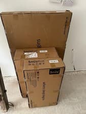 Image of SnuzKot Cot Bed White + Silver Birch Style Pack – Brand New Unopened – Complete
