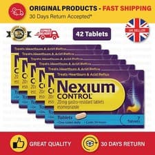 Image of Nexium Control 20mg Gastro Resistant Heartburn Relief Acid Reflux 7 - 42 Tablets