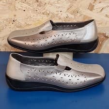 Image of Hotter Calypso Slip On Leather Shoes Size UK 5.5