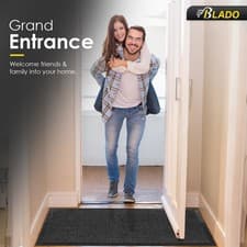 Image of Heavy Duty Non Slip Indoor Door Mat Large Washable Rug Kitchen Floor Door Mats