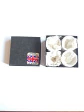 Image of Vintage Hula 18/8 Stainless Steel Egg Cups Set Boxed Made England