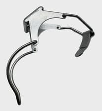 Image of Grease gun mounting bracket holder 57mm workshop wall mounting clamp