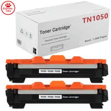 Image of 2 Pk TN1050 Toner Cartridge Fits For Brother Printer DCP1510 1512 HL1110 MFC1810