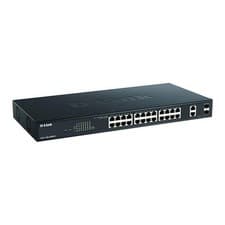 Image of 26 Port D-Link DGS-1100-26MPV2 Gigabit Smart Managed Switch, 12x GbE PoE, 24x Gb