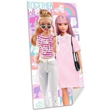 Image of Barbie Kids Cotton Beach towel 70*140 cm Besties