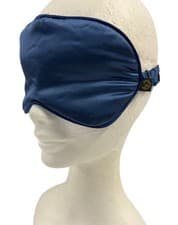 Image of Eye Mask 100% Silk ESPA Luxury Blue Blackout Travel Sleep Gifts Sealed Masks x 4