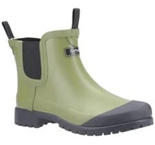 Image of Cotswold Blenheim Ankle Wellies Green Waterproof Ladies Women's Country Garden