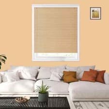 Image of PVC Blinds / Wood Wooden Grain Effect Venetian Window Blind Home Office Easy Fit