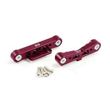 Image of Fastrax Arrma Rear Alu Lower Sus. Mounts-Kra/Out/Sen/Typ - Red FTAR008R
