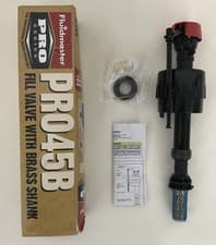 Image of Fluidmaster PRO45B Ball Valve Bottom Entry Upstand Toilet Water Valve Adj Pro