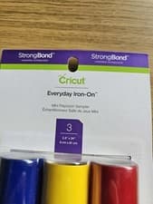 Image of Cricut Everyday Iron-On Vinyl Sampler Pack Red, Yellow, Blue