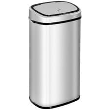 Image of 68L Sensor Dustbin Stainless Steel Automatic Kitchen Waste Bin Silver