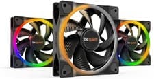 Image of Be Quiet (BL076) Light Wings 12cm PWM ARGB Case Fans x3, Rifle Bearing, 18 LEDs,