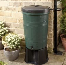 Image of Water Butt 200L Garden Lake With Stand, Diverter And Tap