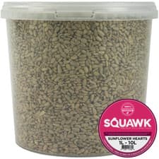 Image of SQUAWK Sunflower Hearts - Bakery Grade Seed Kernels No Mess Wild Bird Food