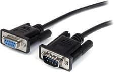 Image of StarTech.com 0.5m Black Straight Through DB9 RS232 Serial Cable DB9 RS232 Seria