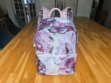 Image of New with Tags Ted Baker IVEN Large Pink/Purple/Grey Floral Backpack Bag RRP £109