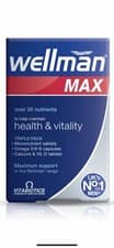 Image of ✅Vitabiotics Wellman Max - 84 Tablets/Capsules Health And Vitality SEALED BOX✅