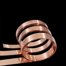 Image of Copper Sheet Strip 0.25mm 0.3mm 0.4mm - 1.0mm Widths Flexible Pure Copper C101