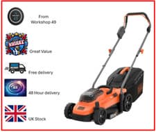 Image of Black & Decker 33cm Twin 18V / 36V Li-Ion Cordless Lawn Mower - Bare Unit -BNIB