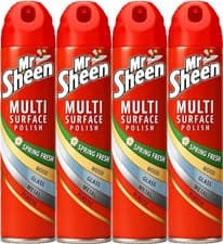 Image of Mr Sheen Multi-Surface Polish - Spring Fresh - 250ml - Pack of 4