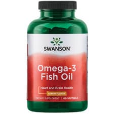 Image of Fish Oil Omega-3 1000 mg – Lemon Flavor, 60 Capsules