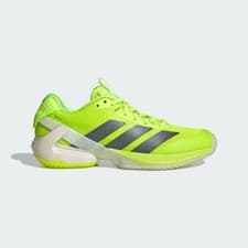 Image of Size UK 8.5 Adidas Adizero Ubersonic 5 Tennis Shoes Hard Court Green