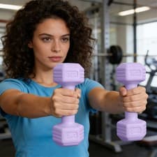Image of Pair 1kg 2kg 3kg Dumbbell Set for Women Fitness Hand Weights Set HomeGym Workout