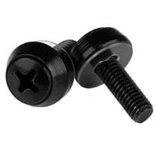 Image of StarTech M5 x 12mm - Mounting Screws - 100 Pack Black