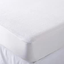Image of Waterproof Terry Towel Mattress Protector Non-Allergenic Fitted Sheet Bed Cover