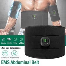 Image of New EMS Smart Electric Muscle Toner Trainer Abdominal Muscle Toning Fitness Belt