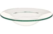Image of Oil Burner Dish Bowl Glass Replacement Or Spare 12 Cm Diameter Free UK Postage!