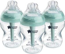 Image of Tommee Tippee Advanced Anti-Colic Baby Bottles 260ml Pack of 3 Slow Flow 0m+