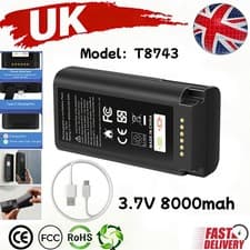 Image of New 8000mAh Rechargeable Battery T8743 for Eufy Video Doorbell E340/C31