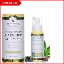 Image of Gentle Hydrating Foaming Face Cleanser for Dry Skin - Unscented Daily Wash 120ml