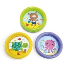 Image of Intex Baby Paddling Pool 2 Ring Small 61cm Inflatable Home Garden Holiday 1-3y