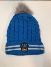 Image of Ravenclaw Harry Potter Blue Winter Pom Pom Beanie Hat