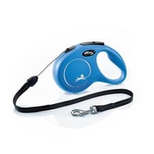 Image of New Classic Cord Retractable Lead Blue Small 8m 12kg