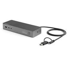 Image of StarTech.com Universal Laptop Docking Station Hybrid USB-C & USB-A Dock Dual 4K