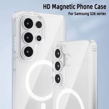 Image of Case For Samsung Galaxy S26 S25 S24 S23 S22 Ultra Plus Magsafe Clear Phone Cover