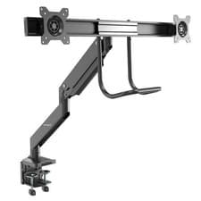 Image of StarTech.com ARMSLMBARDUO monitor mount / stand 81.3 cm 32" Black