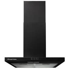 Image of Russell Hobbs 60cm Chimney Cooker Hood - Black RHTCH600B1B