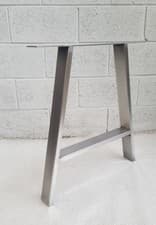 Image of 2x Table A legs Metal Steel Rustic Industrial Made in England (2 Legs / 1 Pair)
