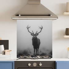 Image of Premium Various Sizes Dark Mist 6mm Glass Toughened Kitchen Splashback