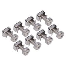 Image of 50 Sets Cage M5 Nut M5x20 Screw Kit Nickel Plated Iron Metric Square Hole Ra FIS