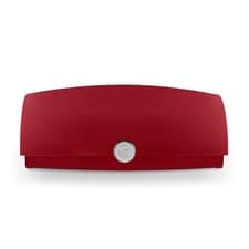 Image of Swan Townhouse Red Bread Bin with Roll Top Lid Modern Design SWKA18529RN