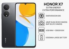 Image of Honor X7 - 128GB - Midnight Black Dual Sim (Unlocked),.