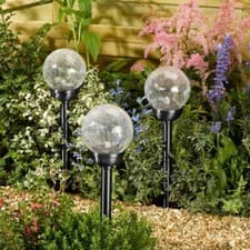 Image of Smart Garden Solar Powered Classic Majestic Stake Light 5 Pack LED White/Multi