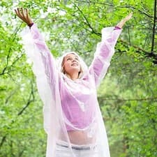 Image of 6 Disposable Emergency Raincoat Waterproof Poncho Rain Festivals Camping Hiking