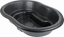 Image of The Shannon Solar Powered Black Plastic Garden Pond – Elegant Outdoor Feature